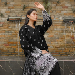 Siyah – Black Schiffli 3-Piece Outfit