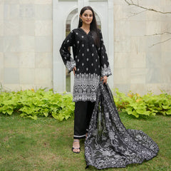 Siyah – Black Schiffli 3-Piece Outfit