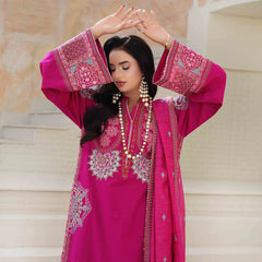 DHANAK | Hot Pink 3-Piece Suit