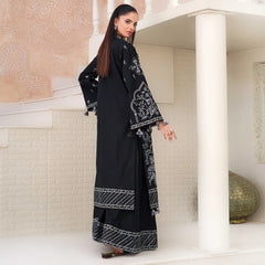 KAHKASHAN | Black & Silver 3-Piece Suit