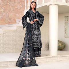 KAHKASHAN | Black & Silver 3-Piece Suit