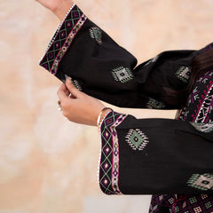 NAQSH | Black Geometric 2-Piece Suit