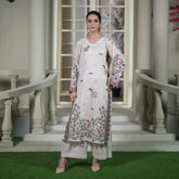 GUL-E-REESHAM | Ivory Floral Embroidered 2-Piece Suit