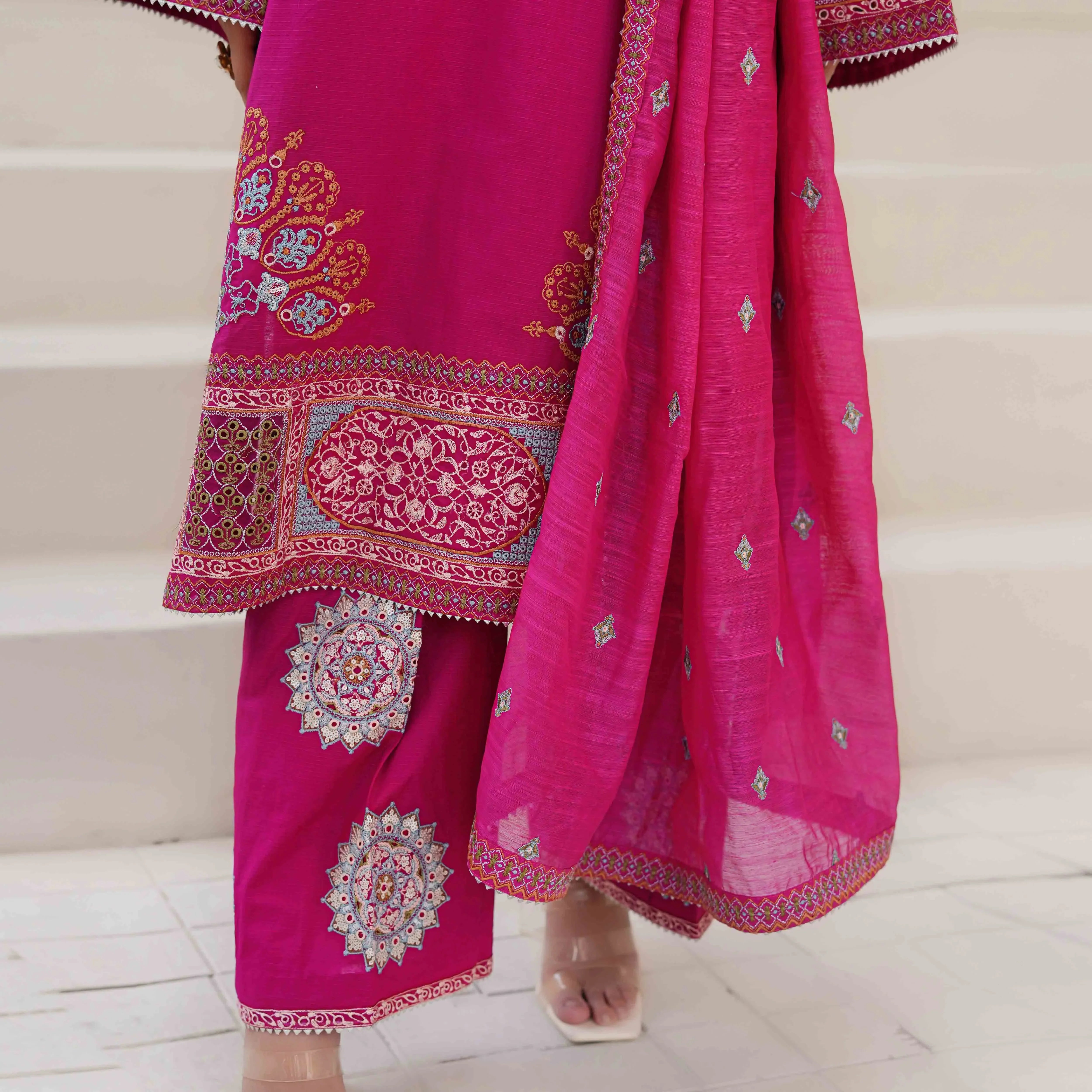 DHANAK | Hot Pink 3-Piece Suit